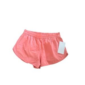 Athleta Speedwork Run Shorts Women's Size S Featherweight Stretch Pink NWT